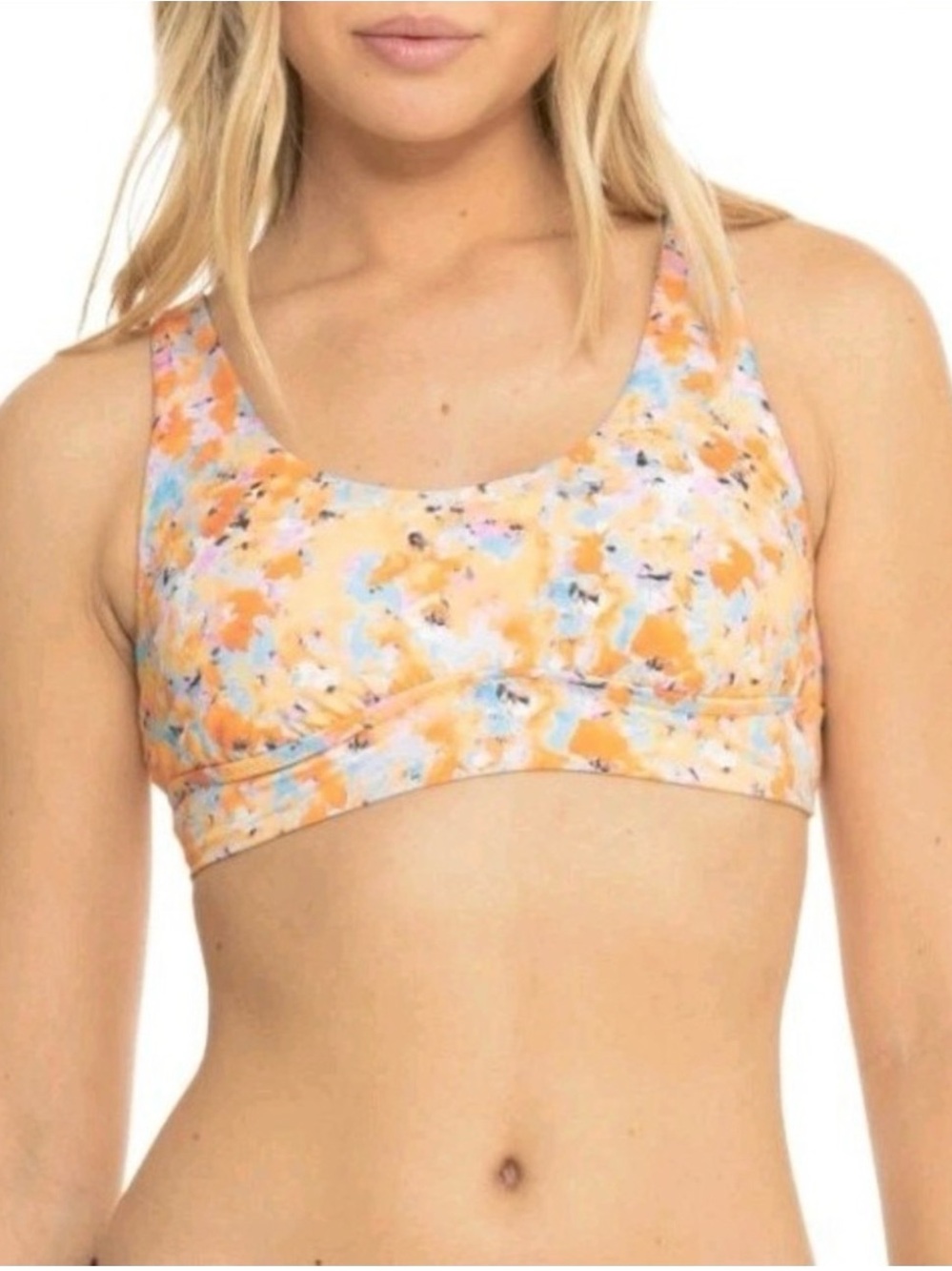Prana Mallorca Bikini Top - Peach Impressions Color- M